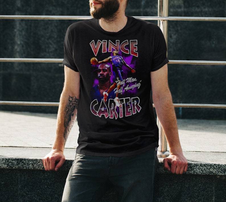 Vince Carter Toronto Raptors NBA basketball retro signature shirt