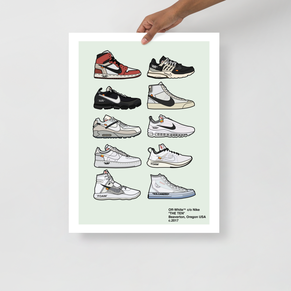 onderwerp in beroep gaan Betekenisvol Nike "The Ten" - Sneaker PosterPosters, Prints, & Visual Artwork – GPS  Vintage Design